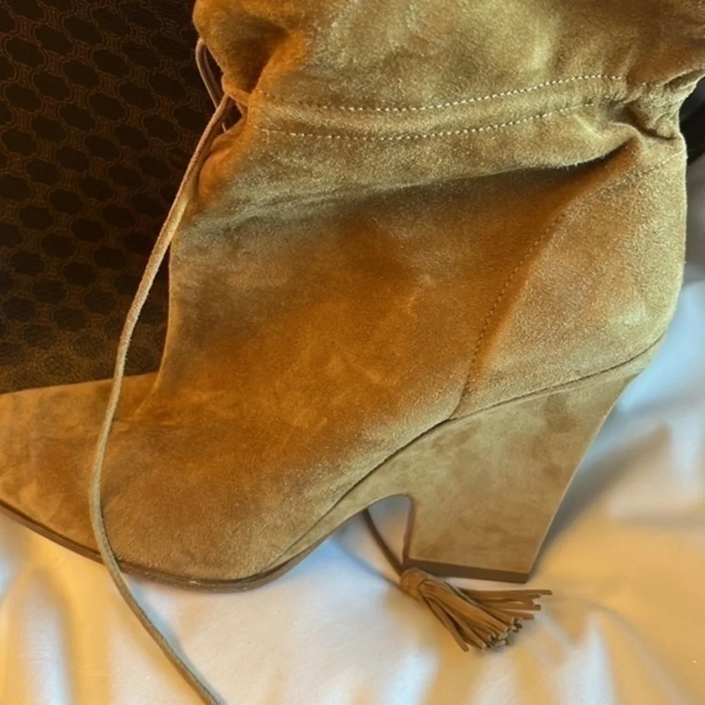 AQUAZZURA Sartorial 95 suede ankle boots - used
